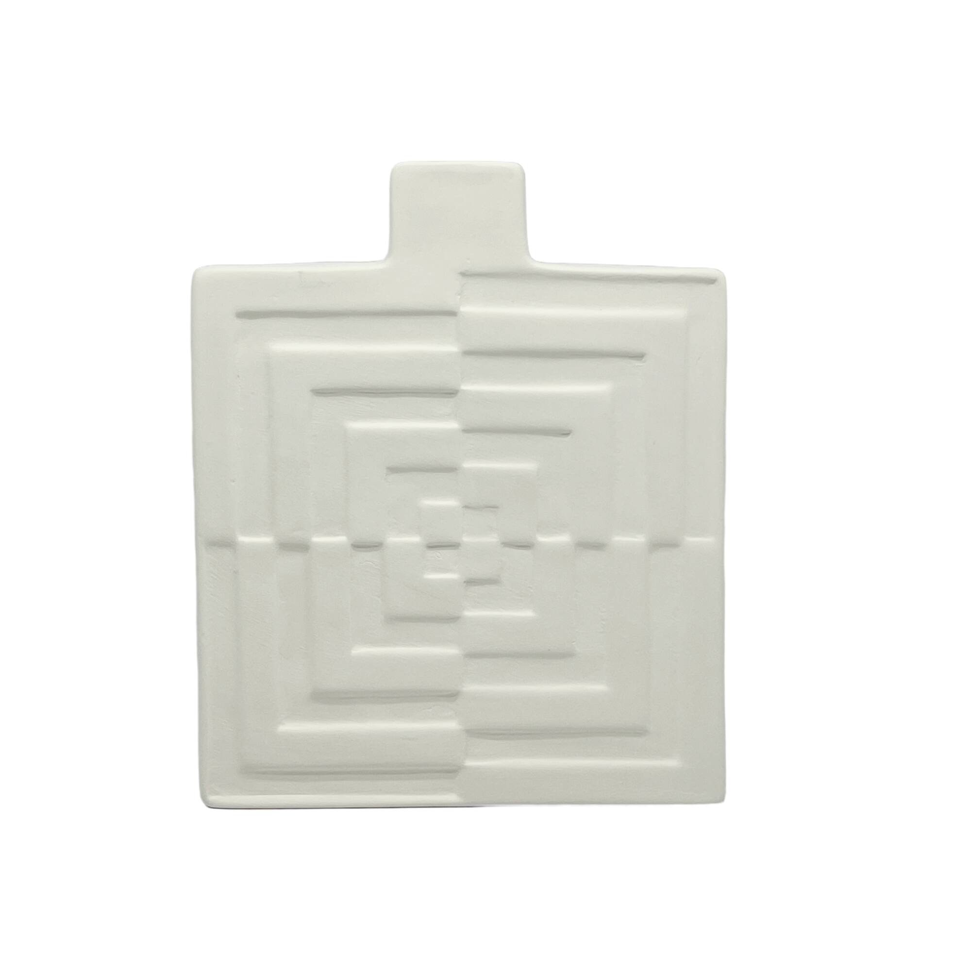 Jonathan Adler x Michaels 7.5" Geometric DIY Square Ceramic Vase